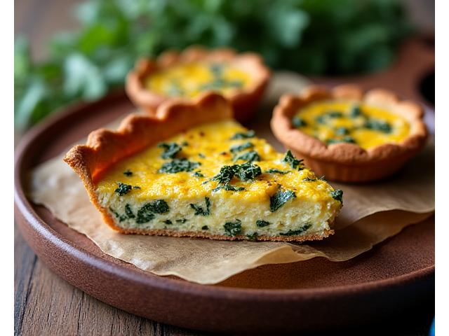 Quiche Lorraine et petits fours salés